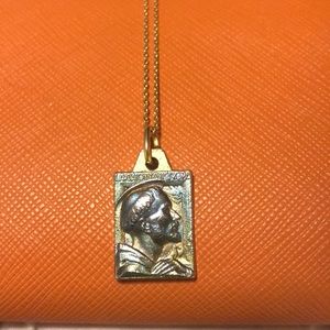 Chunky square pendant